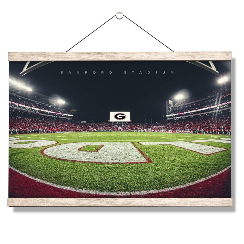 Georgia Bulldogs - Sanford Stadium End Zone - College Wall Art #Hanging Canvas
