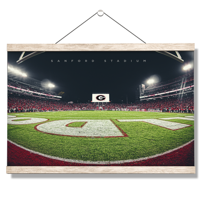 Georgia Bulldogs - Sanford Stadium End Zone - College Wall Art #Hanging Canvas