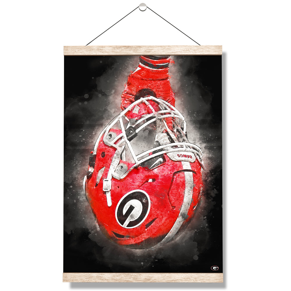 Georgia Bulldogs - Battle Ready Dawg - College Wall Art #Canvas