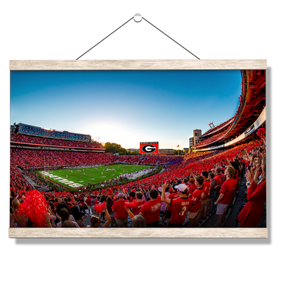 Georgia Bulldogs - Gooooo Georgia - College Wall Art #Hanging Canvas