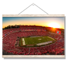 Georgia Bulldogs - Sanford Stadium Sunset - College Wall Art #Hanging Canvas