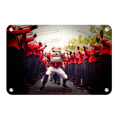 Georgia Bulldogs - Dawg Walk - College Wall Art #Metal