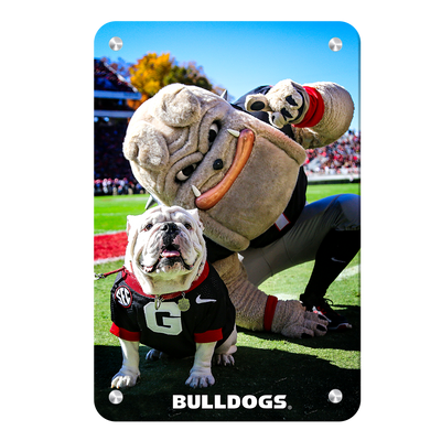 Georgia Bulldogs - Uga & Hairy the Dawg - College Wall Art #Metal