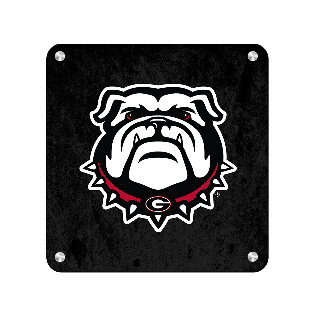 Georgia Bulldogs - Bulldog on Black - College Wall Art #Canvas