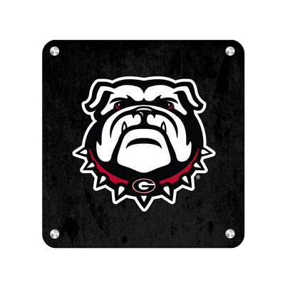 Georgia Bulldogs - Bulldog on Black - College Wall Art #Metal