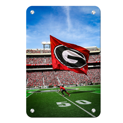 Georgia Bulldogs - The G Flag - College Wall Art #Metal