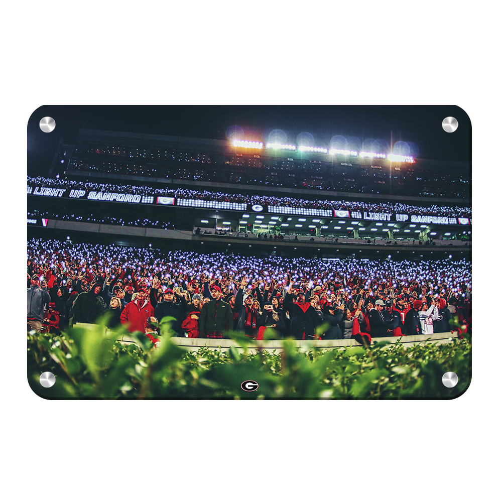 Georgia Bulldogs - Light Up Sanford - College Wall Art #Metal