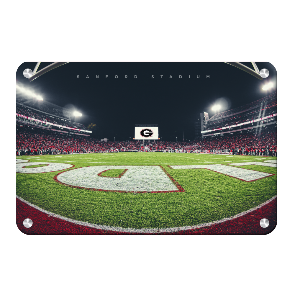 Georgia Bulldogs - Sanford Stadium End Zone - College Wall Art #Metal