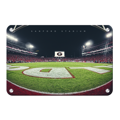 Georgia Bulldogs - Sanford Stadium End Zone - College Wall Art #Metal