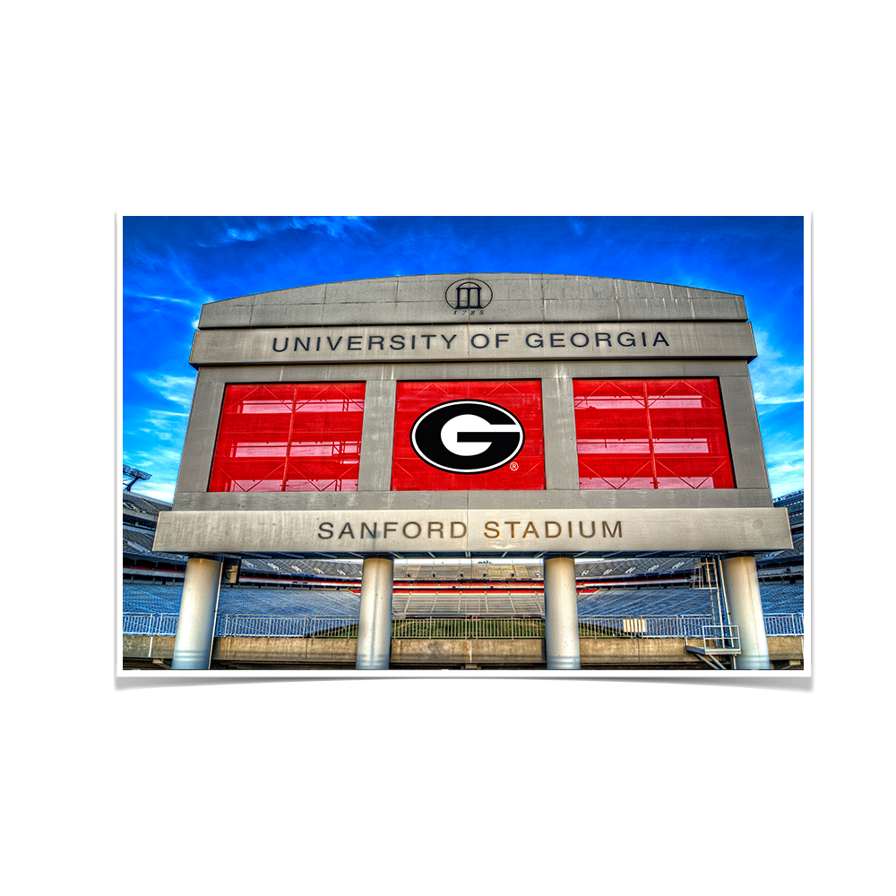 Georgia Bulldogs - Sanford Stadium - College Wall Art #Canvas