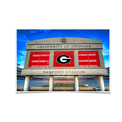 Georgia Bulldogs - Sanford Stadium - College Wall Art #Poster