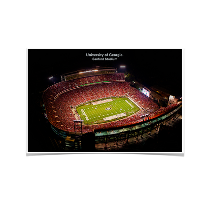 Georgia Bulldogs - University of Georgia Sanford Stadium - College Wall Art #Poster