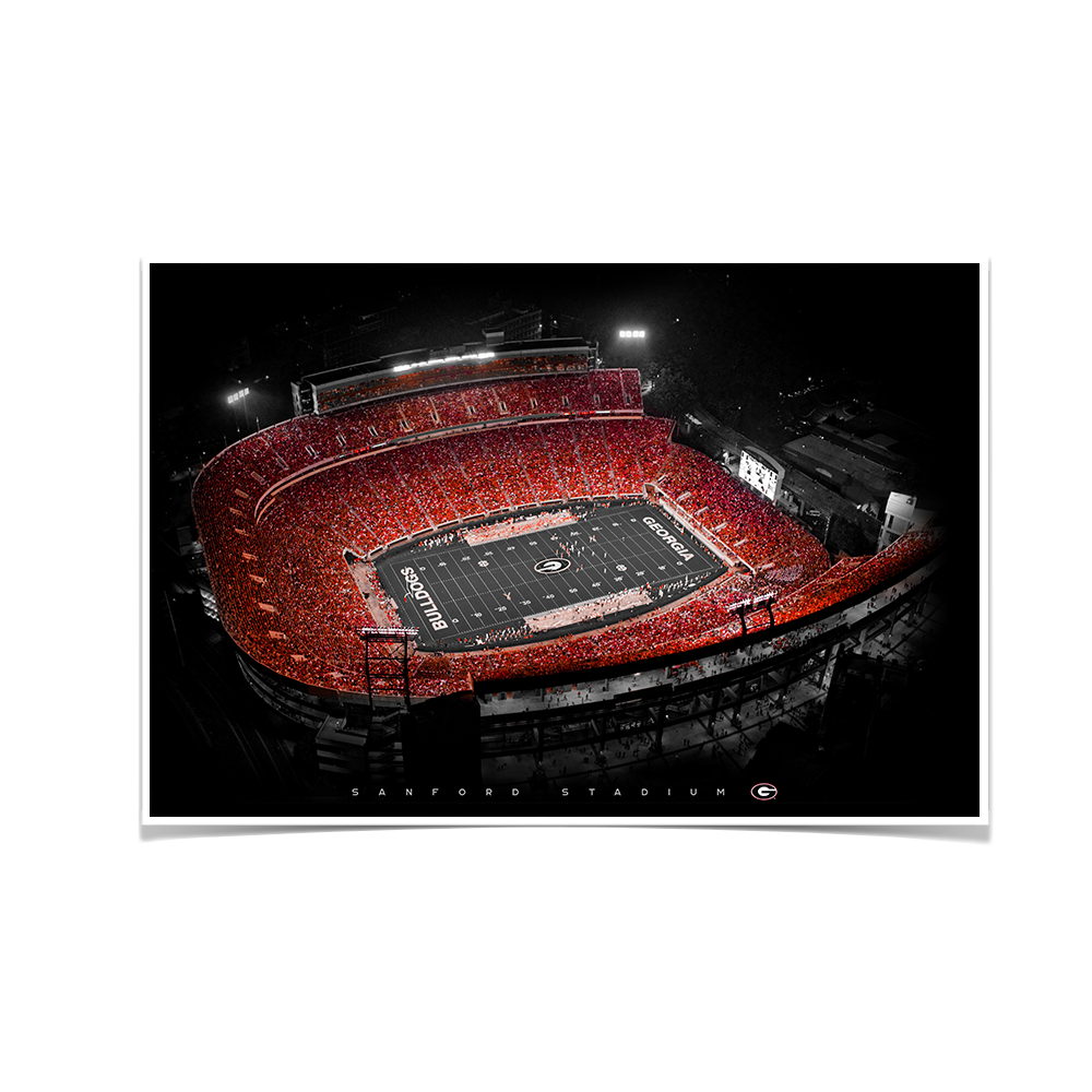 Georgia Bulldogs - UGA Sanford Stadium - College Wall Art #Canvas