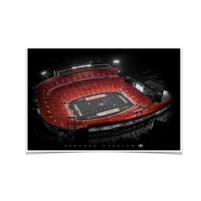 Georgia Bulldogs - UGA Sanford Stadium - College Wall Art #Poster