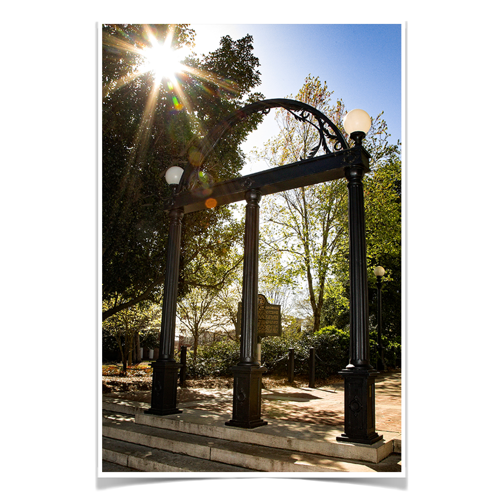 Georgia Bulldogs - Sunshine Arch - College Wall Art #Canvas