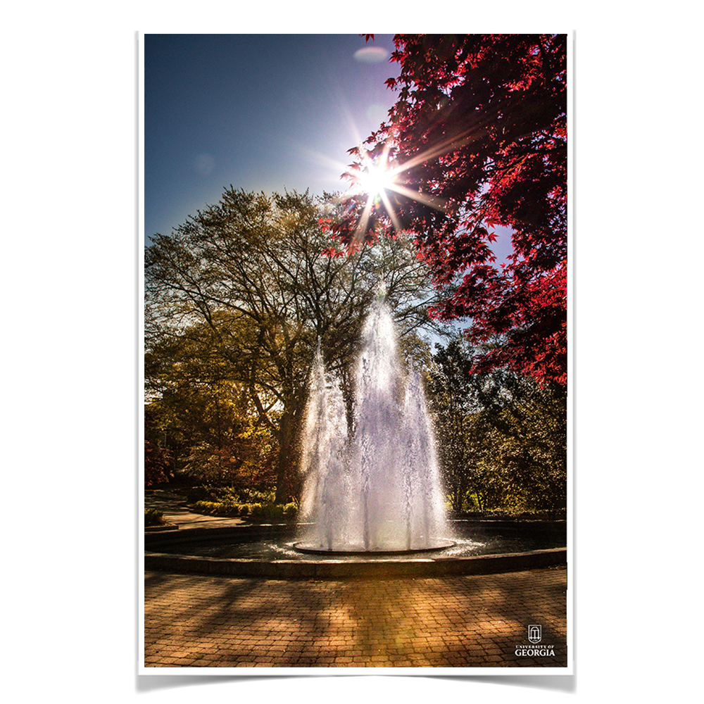 Georgia Bulldogs - The Fountain - College Wall Art #Canvas