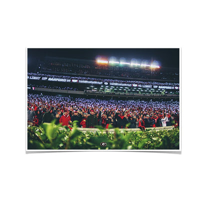 Georgia Bulldogs - Light Up Sanford - College Wall Art #Poster