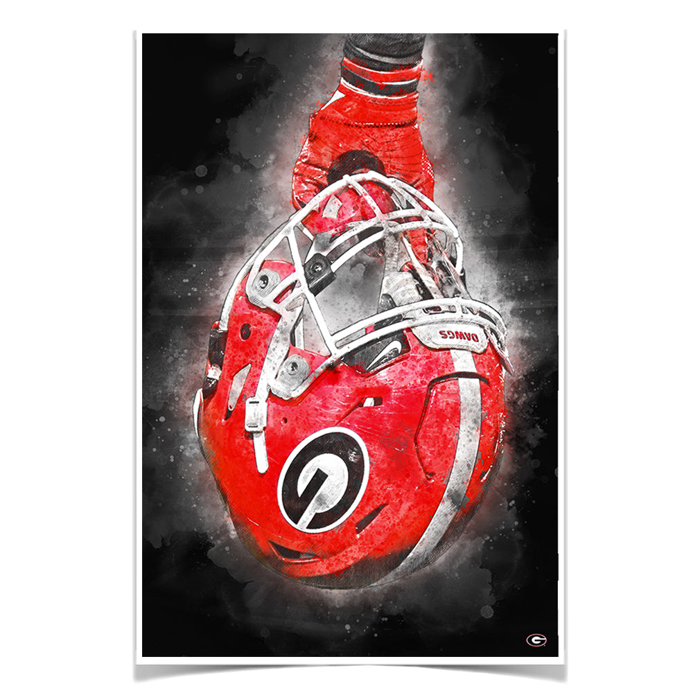 Georgia Bulldogs - Battle Ready Dawg - College Wall Art #Canvas