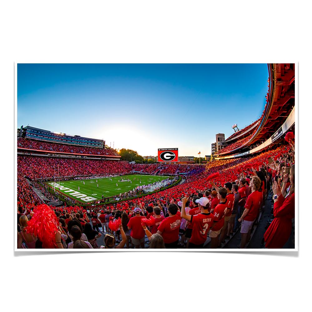 Georgia Bulldogs - Gooooo Georgia - College Wall Art #Canvas