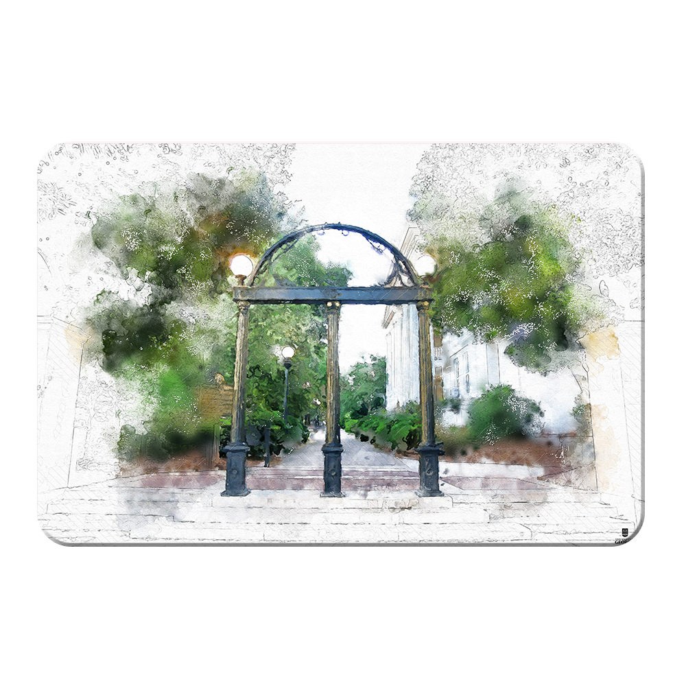 Georgia Bulldogs - Arch Painting - College Wall Art #Canvas