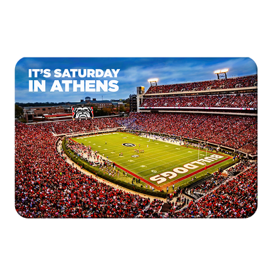 Georgia Bulldogs - It's Saturday in Athens - College Wall Art #PVC