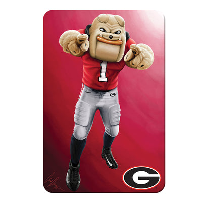 Georgia Bulldogs - Hairy Dawg Portrait - College Wall Art #PVC