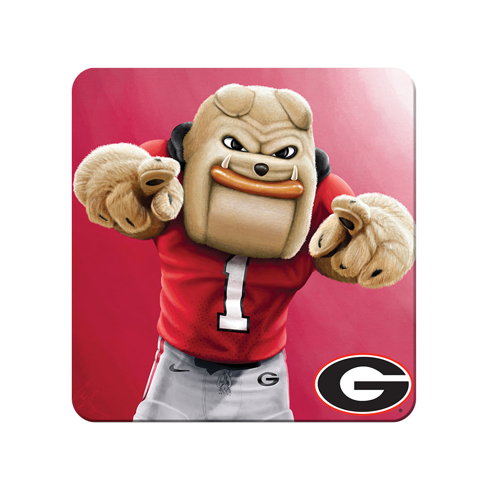 Georgia Bulldogs - Hairy Dawg Tile - College Wall Art #Canvas