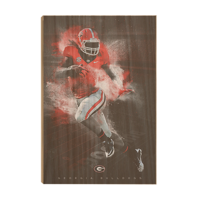 Georgia Bulldogs - UGA Football - College Wall Art #Wood