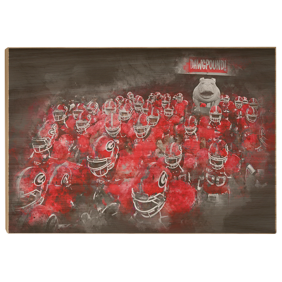 Georgia Bulldogs - Dawg Pound - College Wall Art #Canvas