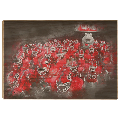 Georgia Bulldogs - Dawg Pound - College Wall Art #Wood