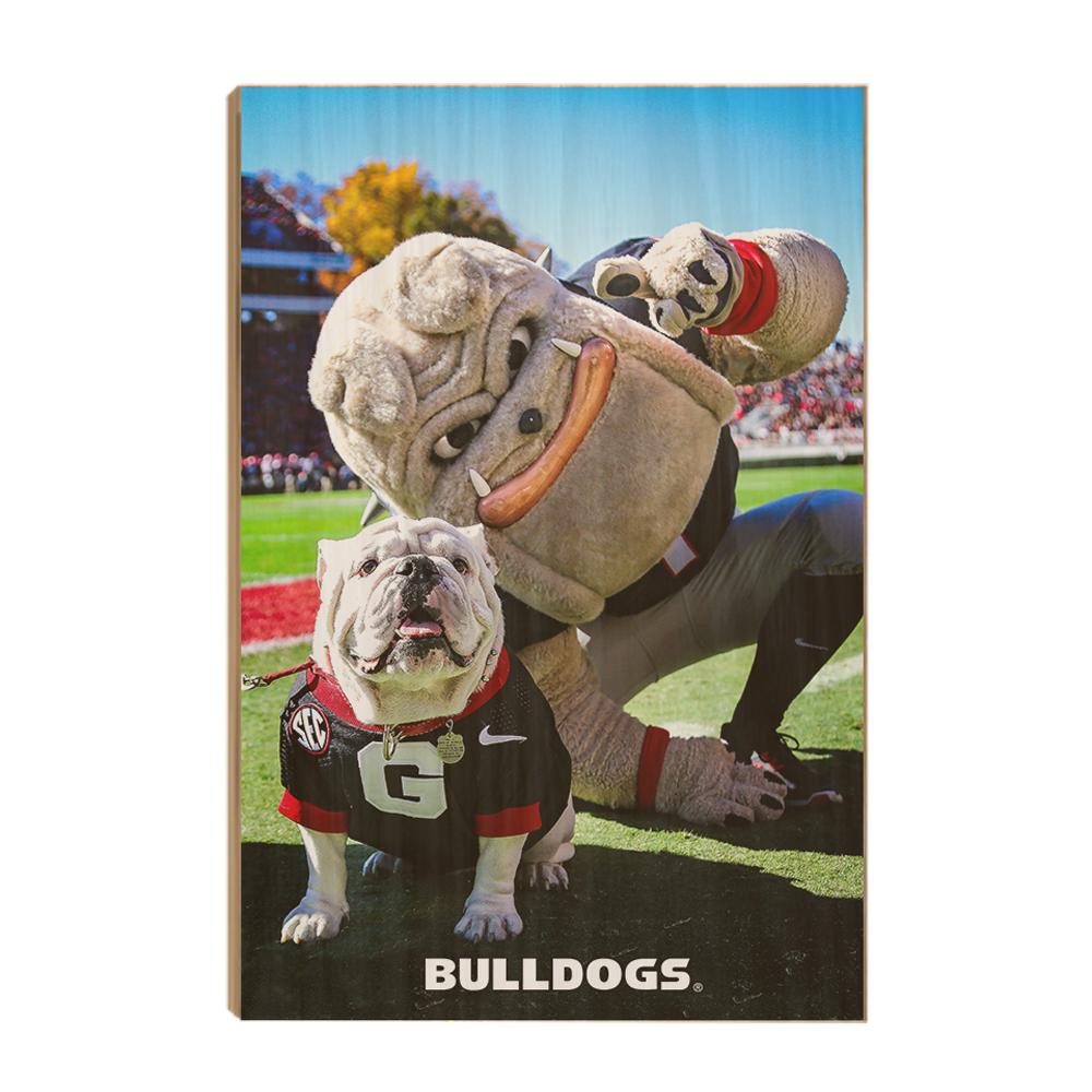 Georgia Bulldogs - Uga & Hairy the Dawg - College Wall Art #Canvas