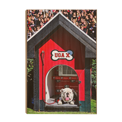 Georgia Bulldogs - Uga X in the House - College Wall Art #Wood