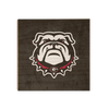 Georgia Bulldogs - Bulldog on Black - College Wall Art #Wood