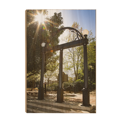 Georgia Bulldogs - Sunshine Arch - College Wall Art #Wood