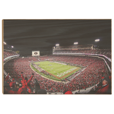 Georgia Bulldogs - Sanford Stadium II - College Wall Art #Wood