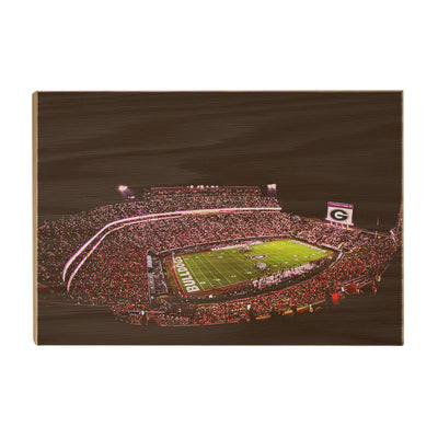 Georgia Bulldogs - Georgia Bulldogs Sanford Lights - College Wall Art #Wood