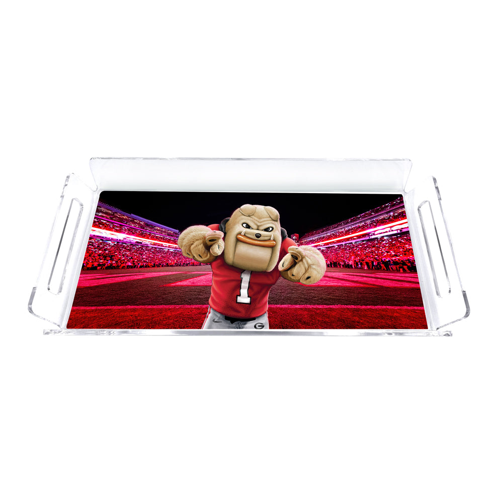 Georgia Bulldogs - Georgia End Zone Decorative Serving Tray