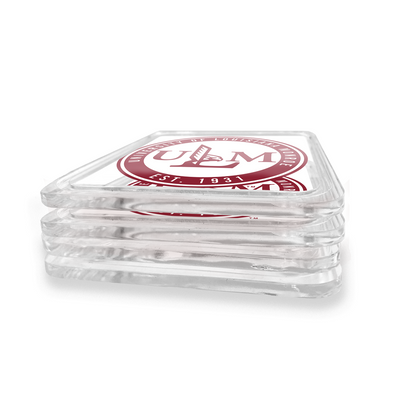 Louisiana Monroe Warhawks - ULM Academic Logo Drink Coaster