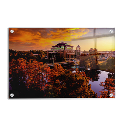 Louisiana Monroe Warhawks - Fall Bayou from Above - College Wall Art #Acrylic