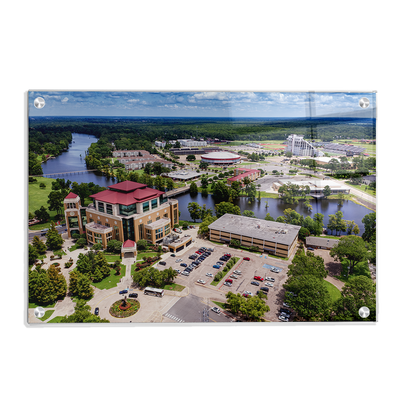 Louisiana Monroe Warhawks - Campus Aerial - College Wall Art #Acrylic