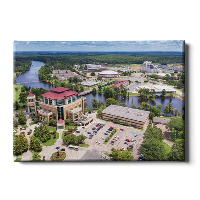 Louisiana Monroe Warhawks - Campus Aerial - College Wall Art #Canvas