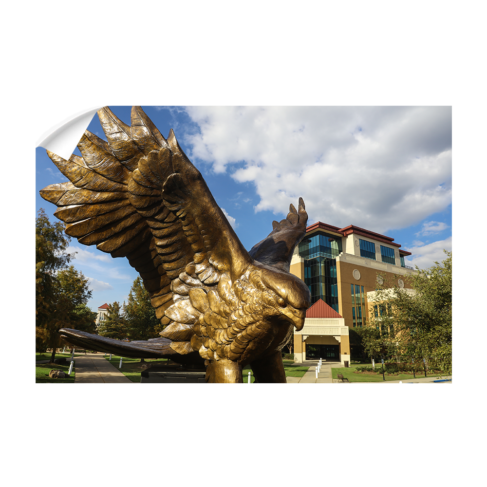 Louisiana Monroe Warhawks - Warhawk Statue - College Wall Art #Canvas