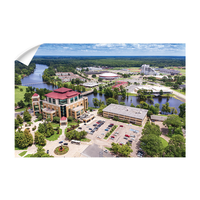 Louisiana Monroe Warhawks - Campus Aerial - College Wall Art #Wall Decal