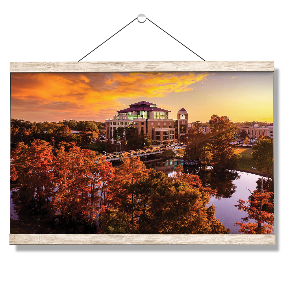 Louisiana Monroe Warhawks - Fall Bayou from Above - College Wall Art #Canvas