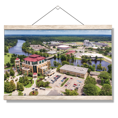 Louisiana Monroe Warhawks - Campus Aerial - College Wall Art #Hanging Canvas