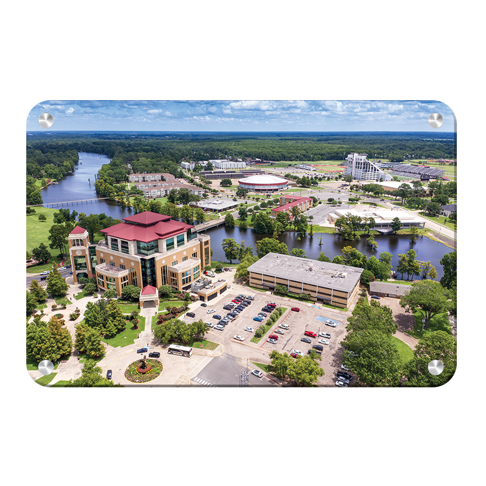 Louisiana Monroe Warhawks - Campus Aerial - College Wall Art #Canvas