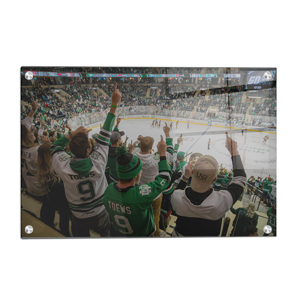 North Dakota Fighting Hawks - North Dakota Hockey - College Wall Art #Canvas