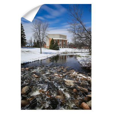 North Dakota Fighting Hawks - Snow Storm - College Wall Art #Wall Decal