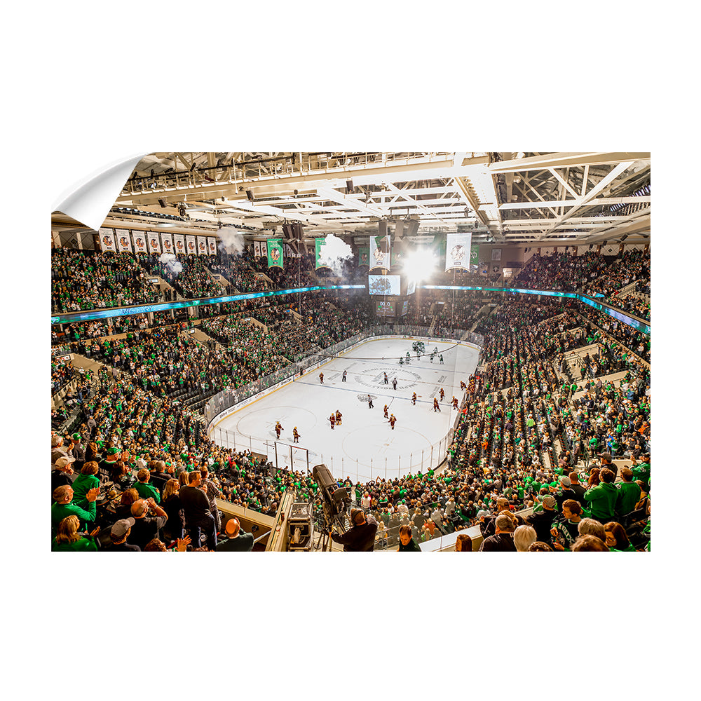 North Dakota Fighting Hawks - Hockey vs. Minnesota - College Wall Art #Canvas