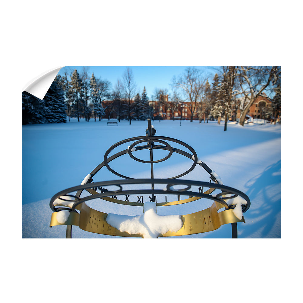 North Dakota Fighting Hawks - Winter Campus - College Wall Art #Canvas